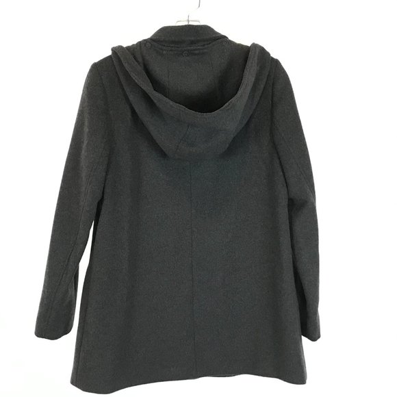 Size XS Ralph Lauren Gray Wool A-Line Reefer Coat - Picture 4 of 7